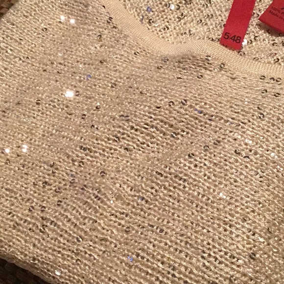 Sparkly bat wing sleeve  top - Picture 6 of 6